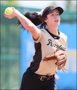 Perrysburg pitcher Bri Pratt has posted a 24-0 record and a 0.42 ERA this season.