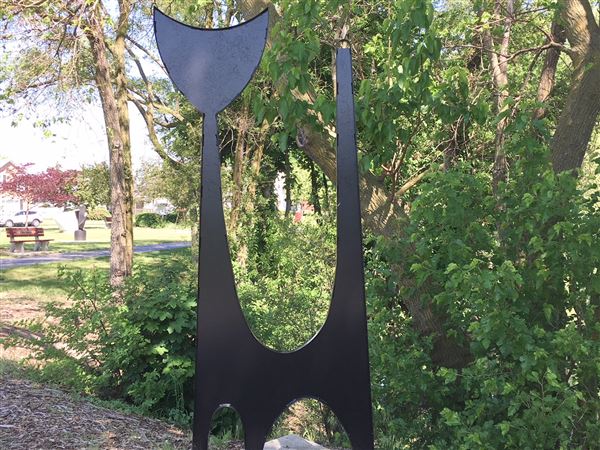 Outdoor sculpture exhibits pop up