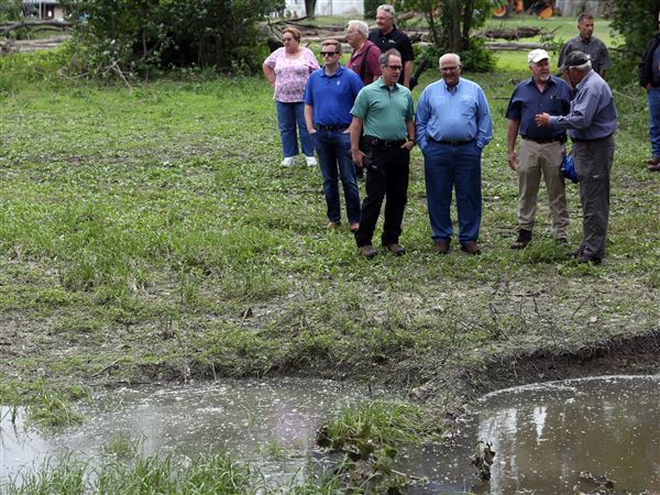 Karst concerns amplified for state officials during sinkhole tour
