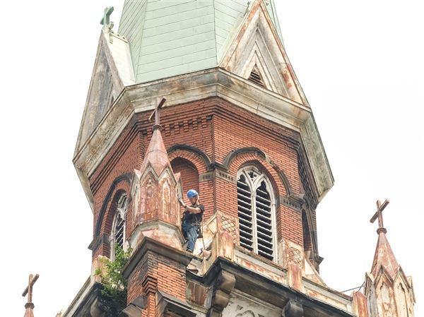 Parts of St. Anthony Church steeple need work, report says