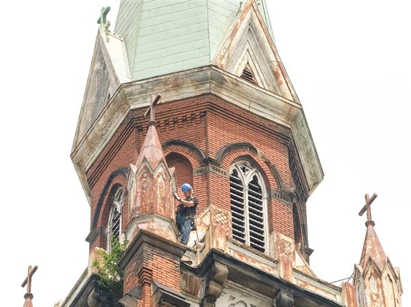 Parts of St. Anthony Church steeple need work, report says