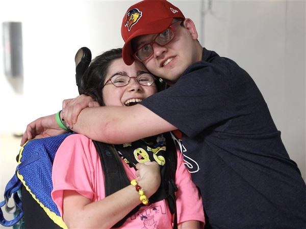 Local couple with cerebral palsy celebrate at Mud Hens game