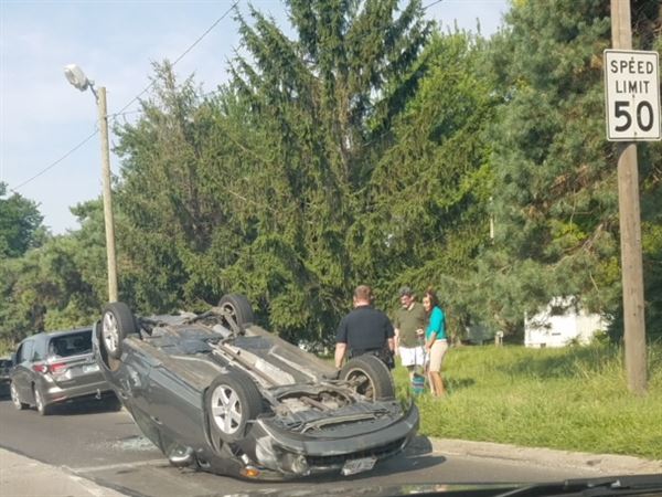 One person transported after crash on Anthony Wayne Trail