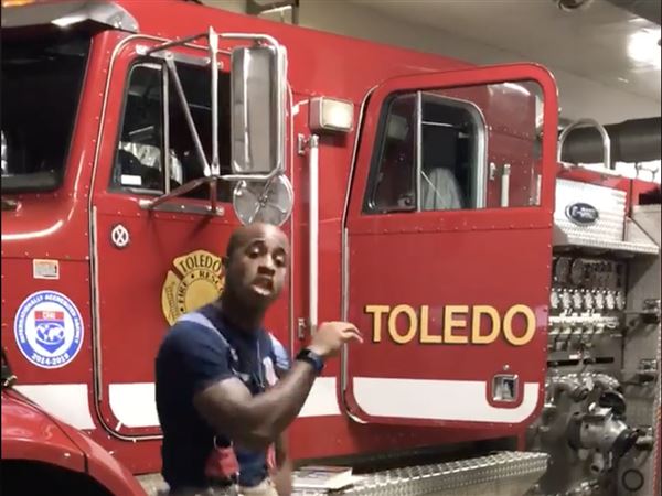 Toledo firefighter shows off dance moves in online video
