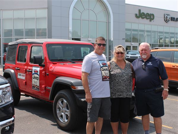 Jeep winner thrilled with her new ride