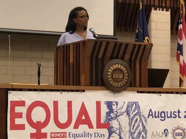 Strength in numbers: Attendees gather to commemorate Women's Equality Day