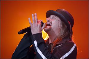 Kid Rock performs at the Huntington Center in Toledo, Friday, March 22,  2013. Kid Rock will be the headlining act at next year's Bash on the Bay.