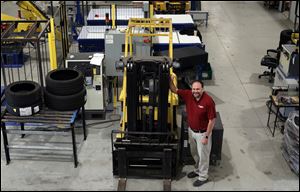 Troy Martin, innovation manager, stands in Pioneer Industrial Systems on August 30, 2018.