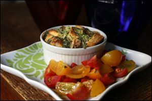 Savory Bread Pudding with Zucchini