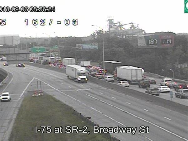 Delays expected on I-75 South near DiSalle Bridge