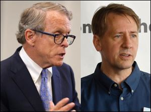 Ohio governor candidates Mike DeWine, left, and Richard Cordray have opposing views on the drug sentencing ballot issue.