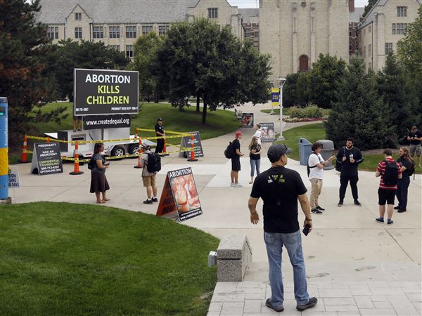 Anti-abortion group protests at UT