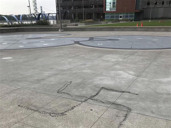 Police: Swastika painted in Promenade Park
