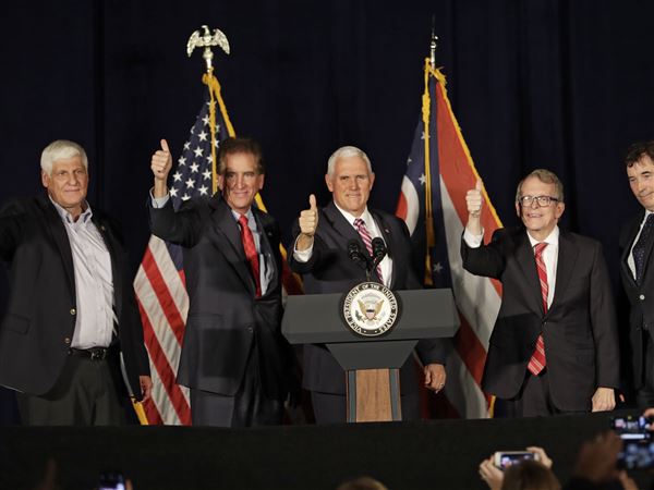 Vice President Pence touts Ohio GOP candidates during Mansfield stop