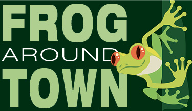 Frog Around Town: Pressman frog leaps from rooftop perch to