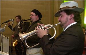 Hep Cat Revival Band members, from left, Greg Tye, Vernon Neeley, and Chet Chwalik, have toes tapping.