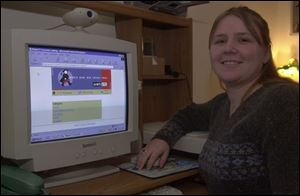 Joan Schehl, an information systems management major, took an art appreciation class online.