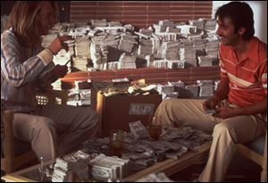 Johnny Depp, left, plays George Jung, who is introduced to the Colombian drug cartels by Diego Delgado (Jordi Molla).