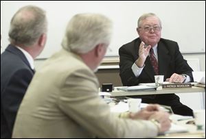 `I think it's time to say ... we need an answer,' chairman Pat Nicholson, right, tells the port authority board of directors.