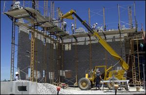 A 12,000-square-foot building under construction at Northwest State Community College will contain four classrooms and lab areas for training students in plastics technology. The $1.4 million project is expected to be completed by Oct. 30.