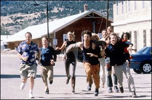 Jon Lovitz, from left, Seth Green, Amy Smart, Vince Vieluf, Whoopi Goldberg, Rowan Atkinson, Cuba Gooding Jr., Breckin Meyer and Lanai Chapman in a scene from the motion picture, 
