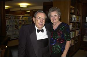 BENEFACTORS: Philanthropists Harold and Helen McMaster came to see the realization of a dream.