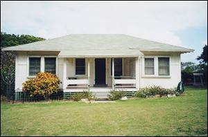 This house is typical of those built for patients in the village.