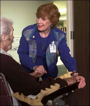 `If they would have accepted my proposal, I could have done a lot more to get the name Firelands out there,' said Jackie Mayer- Townsend, visiting in 2000 with a stroke patient in the wing of Firelands Regional Medical Center named for the former Miss America in 1997.