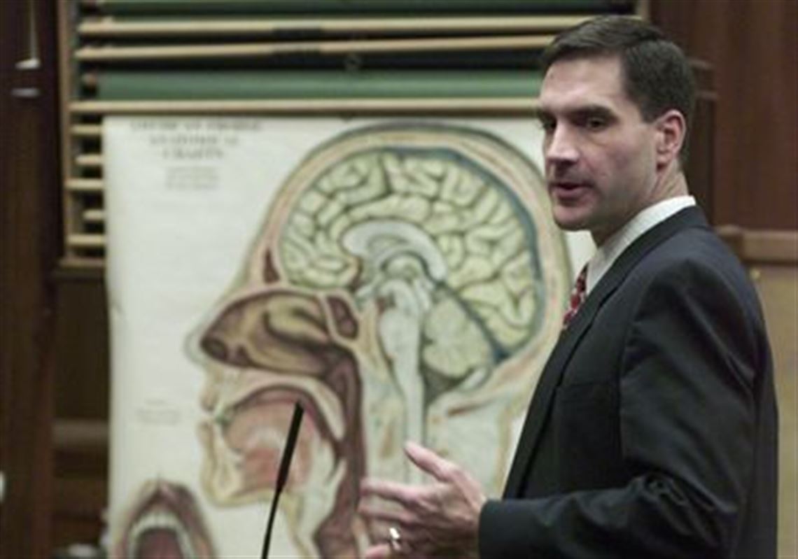 Scott Salisbury, an assistant prosecutor, acknowledges a discrepancy between the testimony of two physicians as to how the victim died but says evidence favors the prosecution's case.