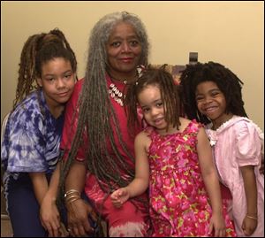 Twila Page with daughter Johnna Rice, left, granddaughter Jumoke Ayodeji, 5, and daughter Paulette Rice, 5.