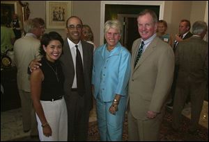 A PREVIEW: Karen and Alan Fadel, left, and Jane and Mike Hartman discussed plans for the  Heart of Toledo Gala.