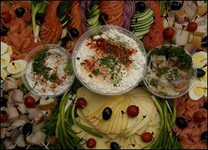 This smoked fish platter is from Barry Bagels.