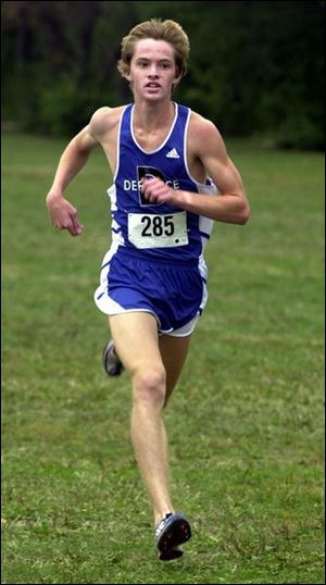 Lewis Butler led Defiance with a time of 16:28.57.