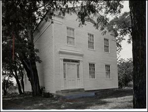 The Amos Spafford farm, in a 1974 photo, was the site of a cemetery dating to 1815 in which some of the pioneer families of the Perrysburg area were buried.