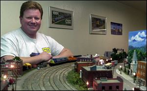 The scene at the Deshler Model RR is very different from the one Bill Shaffer was at Saturday afternoon.