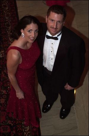  FORMAL AFFAIR: Sandra Seiple and husband, Chris, are among the party-goers at the Toledo Club dinner-dance.