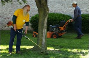 NPS employees John Zibbel and Ernest Ball, both of whom are battling mental illness, say that having a job has been good therapy for them.