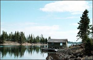 A fish-cleaning house is owned by the Sivertson family, the last ones to own a commercial fishing license in the area.