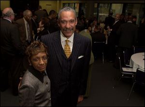 LAW AND ORDER: Robert Grey and U.S. Magistrate Vernelis Armstrong were at the SeaGate Centre event.
