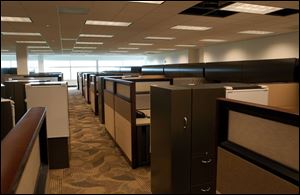 The building will have 415 office cubicles for employees, some of whom will transfer from Fort Wayne, Ind.