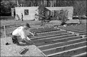 Houses started off Flanders Road in Sylvania Township are part of the year's activity.
