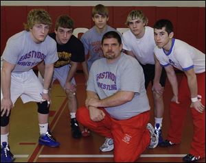 Coach Ralph Cubberly has worked a long time to get the Eagles to soar. From left, Drew Lashaway is 30-1, Kent Smith 30-2, Jan Ulinski 28-3, Ryan Cubberly 28-3 and Ben Llanas 31-2.