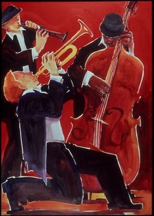 This watercolor by Deborah Hoover of Jenison, Mich., is part of the spring show.