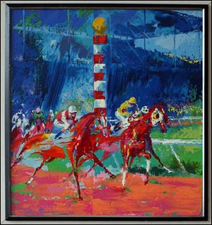 <i>Clubhouse Turn</i> by LeRoy Neiman