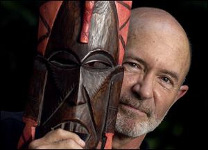 Donald Munkacy picked up this Masai ceremonial mask on a trip to east Africa to celebrate his 40th birthday.