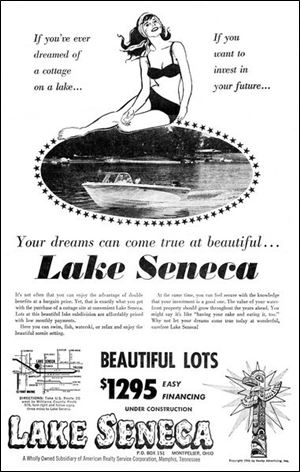 An ad for the lake in 1966 promised a dream come true. 