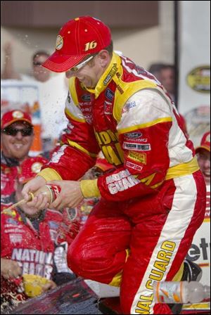 Greg Biffle's win at MIS yesterday was his first this season. His only other Cup win was in the Pepsi 400 at Daytona last year. At 18th in points, he stands little chance to join 'The Chase.'