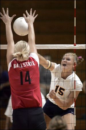 Rachel Mohler lead the UT volleyball team with 171 kills.