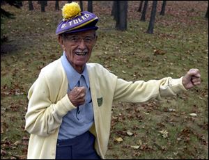At 91, Jim Kressler still has the cheering spirit in him as one of the University of Toledo's oldest surviving cheerleaders. Mr. Kressler was a UT cheerleader until graduating in 1937.