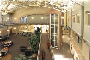 The Collaborative of Toledo won second place from the American Institute of Architects Toledo chapter for its renovation of the Ridge Student Center at Adrian College in Adrian, Mich. 